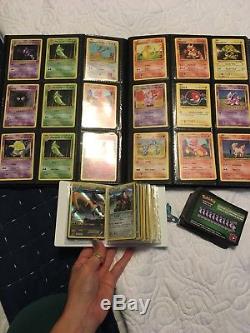 900+ Pokemon Cards Lot Uncommon, Rare, Holos, New & Old Book Collection & Case