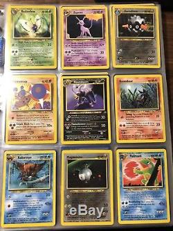 95 Card Lot Vintage Pokemon Cards Holo, Shadowless Base Set, All Are Rare