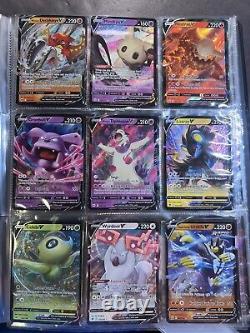 99 Pokemon card collection lot binder Vmax, V Full Art Ultra Rare Cards MINT