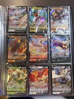 99 Pokemon card collection lot binder Vmax, V Full Art Ultra Rare Cards MINT