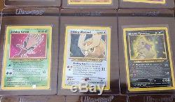 9x Shining Pokemon Cards Secret Rares Neo Charizard, Raichu, Mewtwo, etc