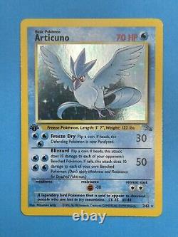 ARTICUNO Pokemon Card WOTC 1st Edition Fossil 2/62 HOLO LP