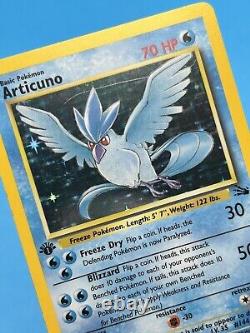 ARTICUNO Pokemon Card WOTC 1st Edition Fossil 2/62 HOLO LP