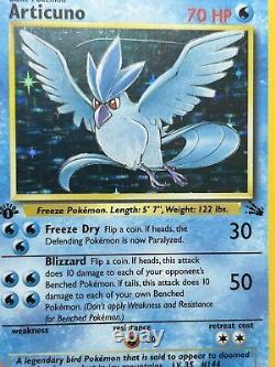 ARTICUNO Pokemon Card WOTC 1st Edition Fossil 2/62 HOLO LP