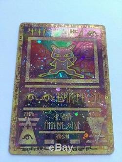 Ancient Mew Mewtwo promo holographic pokemon card, Mint RARE 1995, 96, 98, 99