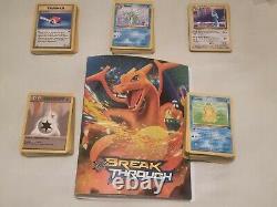 Base set Pokemon Cards. 1st Editions, holo's, charizard, rare. 215 cards. (Read)