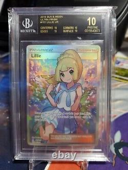 Bgs 10 Black Label Lillie 151 Full Art Ultra Rare (pop 4) Pokemon Tcg Read Desc