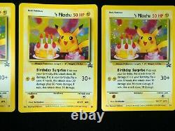 Birthday Pikachu #24 Holo Rare Black Star Promo Pokemon Card NM Condition