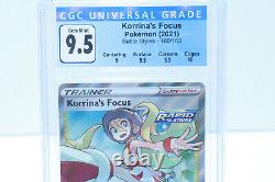 CGC 9.5 Korrina's Focus 160/163 Pokémon TCG Battle Styles Full Art 2021