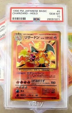 CHARIZARD BASE PSA 10 (MT) 1996 Pokemon Card Holo Charizard Japan