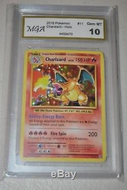 CHARIZARD GX 150/147 Hyper Rare Secret POKEMON Card PSA MGA Charizard 11/108 GEM