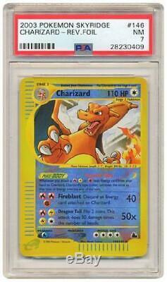 Charizard 146/144 PSA NM 7 Rare Reverse Holo (Skyridge) Pokemon Card