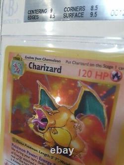 Charizard 4/102 BGS 8.5 SHADOWLESS Base Set Holo Rare 1999 Pokemon Card PSA CGC
