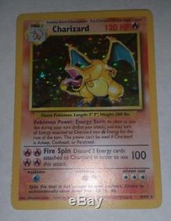 Charizard 4/102 Base Set Holo Rare Pokemon Card Near Mint 1999