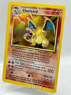 Charizard 4/102 Base Set Holo Rare Vintage 1999 WotC Pokemon TCG Card EX-MT