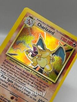 Charizard 4/102 Base Set Holo Rare Vintage 1999 WotC Pokemon TCG Card EX-MT