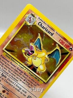 Charizard 4/102 Base Set Holo Rare Vintage 1999 WotC Pokemon TCG Card EX-MT