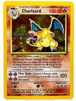 Charizard 4/102 Base Set Holo Rare Vintage English WotC Pokemon TCG Card