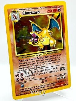 Charizard 4/102 Base Set Holo Rare Vintage English WotC Pokemon TCG Card