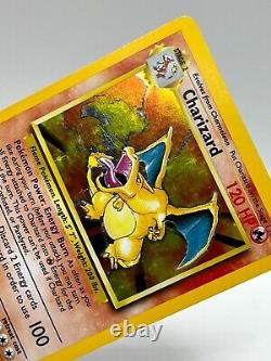 Charizard 4/102 Base Set Holo Rare Vintage English WotC Pokemon TCG Card