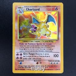 Charizard 4/102 Holo Rare Unlimited Card WOTC 1999 Pokémon Base Set Played