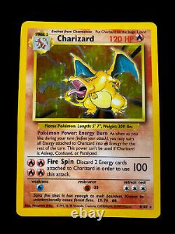 Charizard 4/102 LP Played Base Set 1999 WOTC Holofoil Rare Holo Pokemon Card