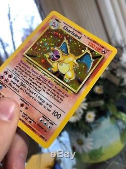 Charizard 4/102 NM Pokemon Base Set Rare Holo Pokemon Card