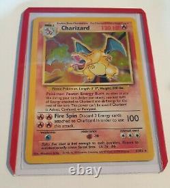 Charizard 4/102 Rare Holo Base Set Pokemon Card WOTC 1999