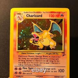 Charizard 4/130 Holo Rare Base Set 2 Pokemon Card WoTC