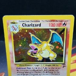 Charizard 4/130 Lightly Played Holo Rare Base Set 2 2000 Pokemon WOTC Card