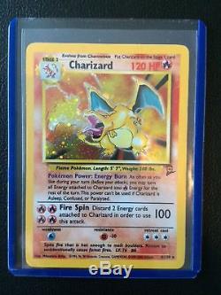 Charizard 4/130 Rare HOLO Base Set 2 Original Pokemon cards N MINT TCG 1st go xy
