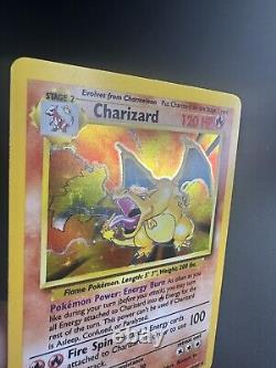 Charizard Base Set 4/102 Holo Unlimited Holo Rare Pokemon Card WOTC