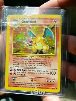 Charizard Base Set 4/102 Rare Holo 1999 Pokemon Card Near Mint