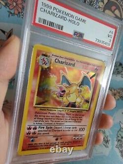 Charizard Base Set Holo 1999 Pokemon Card Tcg 4/102 Psa 3
