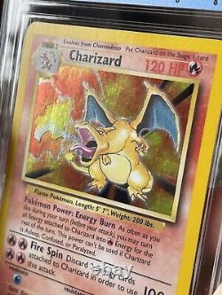 Charizard Base Set Holo 4/102 CGC 8 strong 1999 Pokemon psa Mint Card Gem Rare