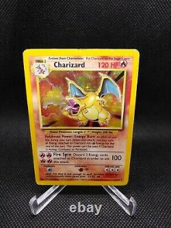 Charizard Base set 4/102 Pokemon card Unlimited Holo Foil Rare HP