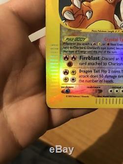Charizard Crystal 146/144 Set Skyridge Pokemon Card Holo Foil Rare