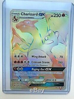 Charizard GX Hyper Rare Burning Shadows 150/147 Rainbow Rare Pokemon Card