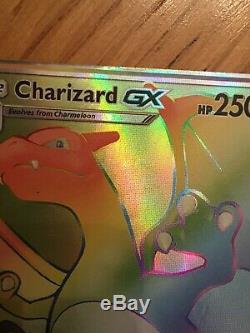 Charizard GX Rainbow Rare Pokemon Card