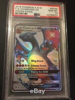 Charizard GX SV49/SV94 Hidden Fates Mint PSA 10 Holo Rare Pokémon Card