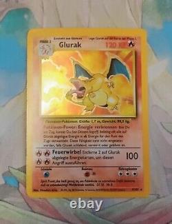 Charizard (Glurak) 4/102 Holo Rare Base Set Pokemon 1999 Unlimited (German)