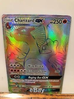 Charizard Gx Hyper Rare Rainbow 150/147 Burning Shadows Card Pokemon Nintendo