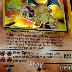 Charizard Holo Base Set 4/102 WoTC Rare Pokemon Card Played