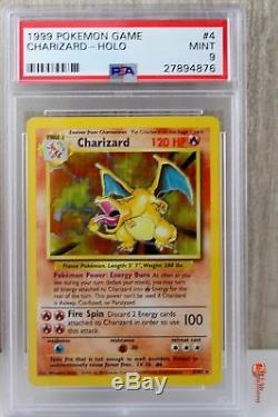 Charizard Holo Rare 1999 WOTC Pokemon Card 4/102 Base Set PSA 9 MINT READ