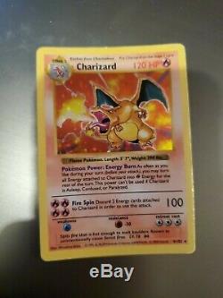 Charizard Holo Rare Pokemon Card 4/102 Original Base Set Collection 1999 Foil