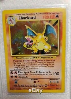 Charizard Original Pokemon Card Holo Base Set 4/102 Psa Foil 1999 Release Nm