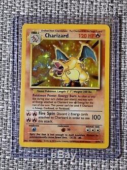 Charizard rare holo pokemon card. Base Set 4/102. (Near Mint Or Better!) 1999