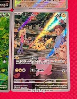 Charmander Squirtle Bulbasaur Pikachu IR Card SET Pokemon 151 English