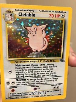 Clefable 1/64 PRERELEASE Jungle HOLO Pokemon Card VERY RARE ATTIC FIND