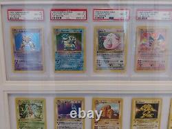 Complete 1st Edition Base Set Pokemon Cards PSA 8